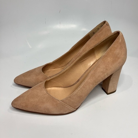 Franco Sarto light pink suede Abree heels size 9 - Picture 3 of 7